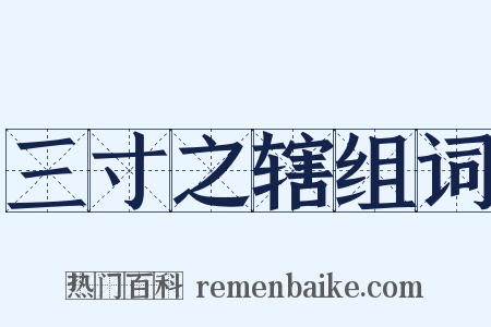 三寸之辖组词是什么意思的图片